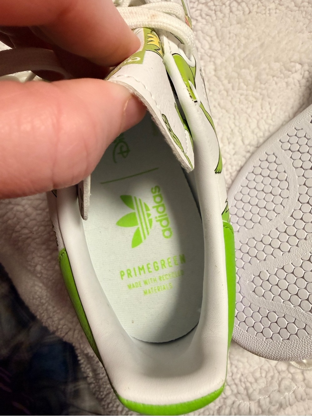 adidas Stan Smith Kermit Print Sneakers - White/Green - Picture 3 of 5